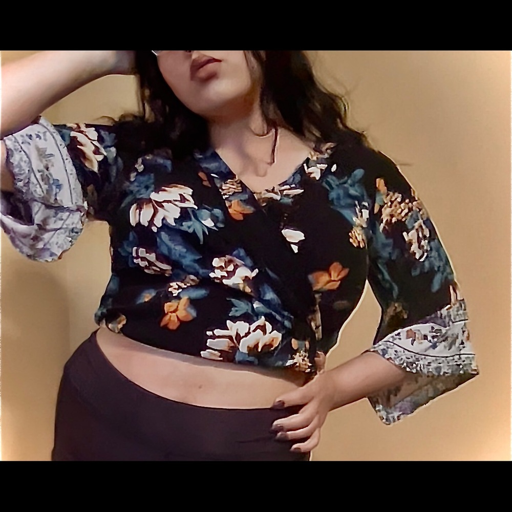 Floral, Fashionable blouse
